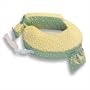 My Brest Friend Inflatable Travel Nursing Pillow in Green Paisley