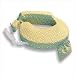 My Brest Friend Inflatable Travel Nursing Pillow in Green Paisley