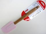 KitchenAid Pink Silicone Scraper Spatula with Bamboo Handle