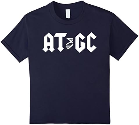 Kids Funny Molecular Biology DNA AT Shirt  10 Navy