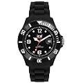 Ice Watch - SI.BK.B.S.09 - Montre Homme - Quartz Analogique - Cadran Noir - Bracelet Silicone Noir - Grand Mod�le