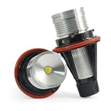 6W 7000K HID Headlight LED Marker Angel Eye Light Lamp Halo Rings Bulbs For BMW 04-07... by PH