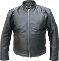 Men's COWHIDE Leather SCOOTER Touring JACKET European collar Vented ZIPOUT Liner YKK ZIPPERS 52