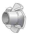 1/4-20 x 7/16 Tee Nut 4 Prong Zinc
