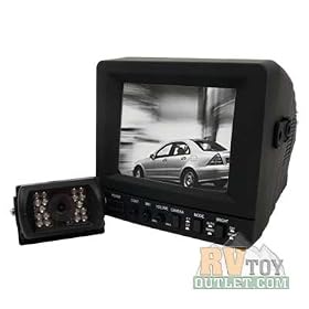 5.5" CRT Black and White Rear View Back Up System