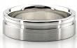 Unique Wedding Rings, Platinum, Comfort Fit 6mm Shiny PLT-WBDC1242