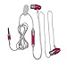 Insten Universal 3.5mm In-Ear Stereo Headset with On-Off and Mic - Retail Packaging - Hot Pink