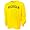 Michigan Wolverines Gold Vertical Arch Long Sleeve T-shirt