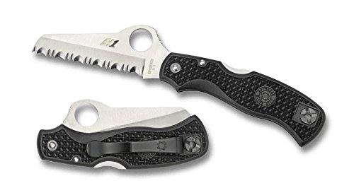 Spyderco Saver Salt Rust Free Serrated Edge, Black Spyderco Saver Salt Rust Free Serrated Edge, Black