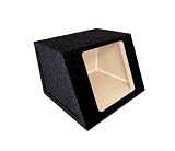 Absolute KSB12S 12 Single Square Hole Subwoofer Enclosure for use with Kicker Solo-Baric Subwoofer