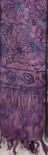 10X 66 Rayon Batik Scarf