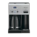Cuisinart CHW-12 Coffee Plus 12-Cup Programmable Coffeemaker with Hot Water System, Black/Stainless - Factory Refurbished