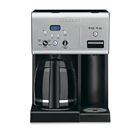 Cuisinart CHW-12 Coffee Plus 12-Cup Programmable Coffeemaker with Hot Water System, Black... 