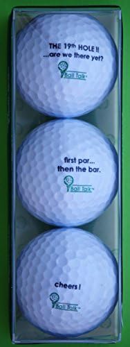 BallTalk Golf Balls - Clubbing Series 3-Ball Pack containing 3 Different Golf Balls