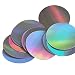 Silver Lazersheen Rainbow Metallic Round 2 inch Couture Sequin Pailletttes. Made in USA.