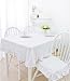 Vintage Pure White Rectangle Cotton Table Cloth