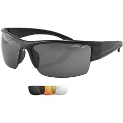 Bobster Caliber Adult Interchangeable Lifestyle Sunglasses - Black/Smoke/Amber/Clear