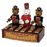 Christmas music boxes   Gold Label Mr Christmas Bandstand Bears Musicbox