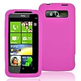 DECORO BRAND PREMIUM SILICONE CASE HTC 7 TROPHY HOT PINK