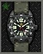 Rogue Warrior Red Cell Black Camo Digital Band 200M GMT Watch
