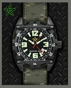Rogue Warrior Red Cell Black Camo Digital Band 200M GMT Watch