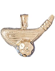 Dazzlers Solid 14k Gold Golf Club and Ball Charm Pendant Available in three colors from jewelsberry (weights: 3.6 grams only)