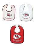 Kansas City Chiefs 3 Pack Snap Bib Set