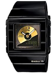 Casio Womens Baby-G BGA201-1E Resin Quartz Watch with Black Dial