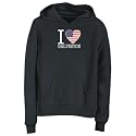 Sweatshirt Woman Black " I Love Galveston " Texas Usa City