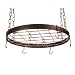 Round Pot Rack - Hammered Copper, Copper