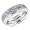 14K White Gold Reangle Design Men's Diamond Band Ring Size 8