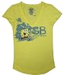 SpongeBob Soak In The Sun Summer Sheer Fitted Tee for women