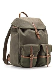 Pure Cotton Waxed Rucksack Bag