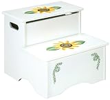 Kids / Children's Sunflower Bed Side Storage Step Stool