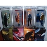 Star Trek Figure Glasses Featuring Kirk, Spock, Uhura and Nero
