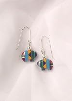 Mosaic Fetish Bear Earrings