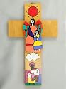 Holzkreuz Kinder-Kreuz Schutzengel Taufe
