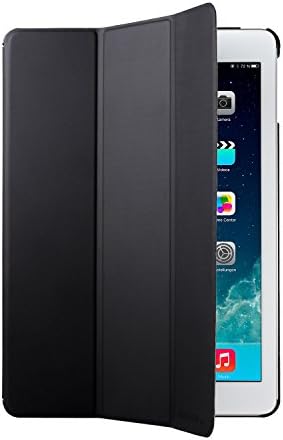 Adento iPad Air (iPad 5) Smart Case in Black PU Leather - Smart Cover and Stand with Automatic Wake / Sleep & Back Case to Protect Apple iPad Air (iPad 5) - Includes 2-Year Limited Warranty