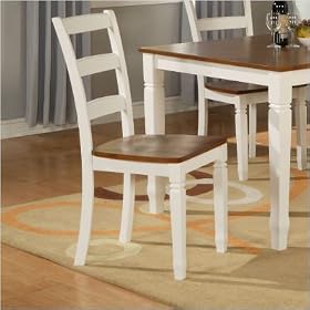 St. Andrews Side Chair in Light Oak and Pure White [Set of 2] by 