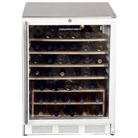 Summit SWC6GWLCSSWO 24 Wine Cellar with 51-Bottle Capacity, Wooden Wine Shelves, Interior... by Freestanding Cabinets
