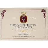 Nuits-St-Georges 1er Cru Les Chaboeufs French Wine Label Kitchen Towel,