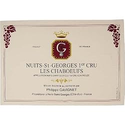 Nuits-St-Georges 1er Cru Les Chaboeufs French Wine Label Kitchen Towel,