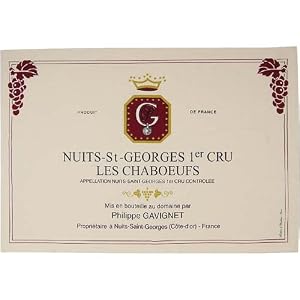 Nuits-St-Georges 1er Cru Les Chaboeufs French Wine Label Kitchen Towel,