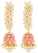 Rajasthani Traditions Pink Stone Studded Brass Jhumki Earring For Women & Girls RS.325.00