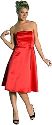 Strapless 50s Satin Formal Bridesmaid Prom Dress in Many Colors and Up to Size 3X