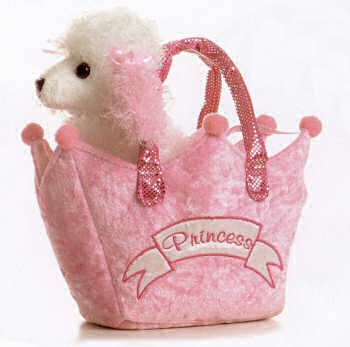 414HCMKGERL Stuffed Fancy Pal Pink Poodle