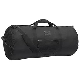Large Utility Duffel Bag - Black (18x36")
