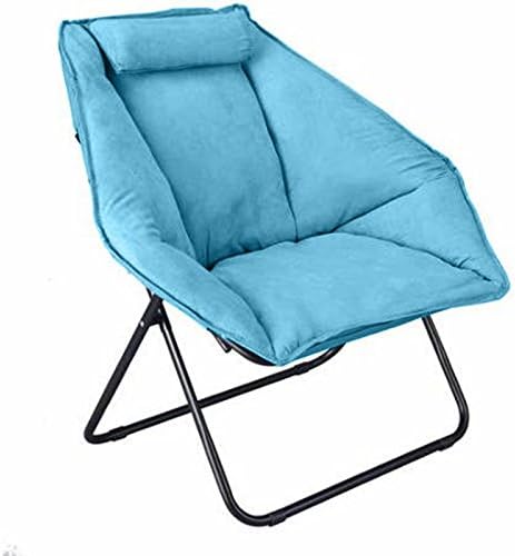Hexy! Hexagon Folding Saucer Chairs Move Easily in House or for Sports Fans, Durable Steel Frame, Teal (1)