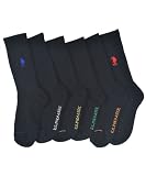 U.S. Polo Assn. Boys "Color Splash" Crew Socks (Sizes 6 - 11)