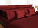 350 Thread Count Egyptian Cotton Sateen Extra Deep Pocket Sheet Set Carmine Red Queen